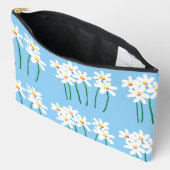 白かわいらしデイジー アクセサリーポーチ (見開き)