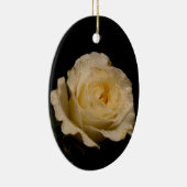 白かわいらしバラ セラミックオーナメント (右)