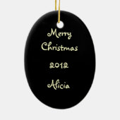 白かわいらしバラ セラミックオーナメント (裏面)