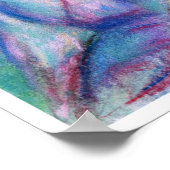 白かわいらしプリント「芸者縁ど」 ポスター (角)