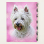 白かわいらしヨークシャーテリア プランナー手帳 (裏面)