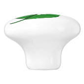 白かわいらし山照花セラミックノブ セラミックノブ (側面)