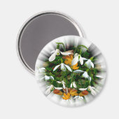 白かわいらし春 マグネット (正面/裏面)