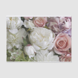 白かわいらし桃牡丹フローラティッシュペーパー 薄葉紙