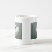 白かわいらし白鳥 コーヒーマグカップ (中央)