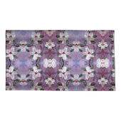 白かわいらし紫と青 枕カバー (裏面-左)