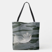 白かわいらし羽トート トートバッグ (裏面)