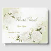 白かわいらし花緑葉植物 ゲストブック (正面)