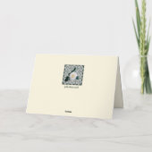 白かわいらし薔薇の母の日のカード シーズンカード (裏面)