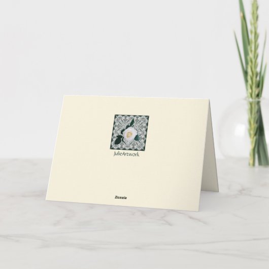 白かわいらし薔薇の母の日のカード シーズンカード