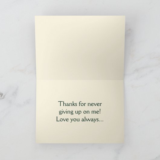 白かわいらし薔薇の母の日のカード シーズンカード (内部)