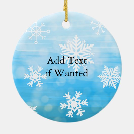 白かわいらし馬クリスマス セラミックオーナメント (裏面)