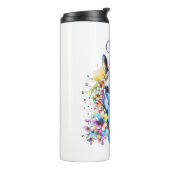 白かわいらし馬フローラパーソナライズされた タンブラー (回転左)