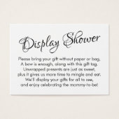 白かわいらしNo Wrap赤ちゃんシャワーギフトカード (正面)