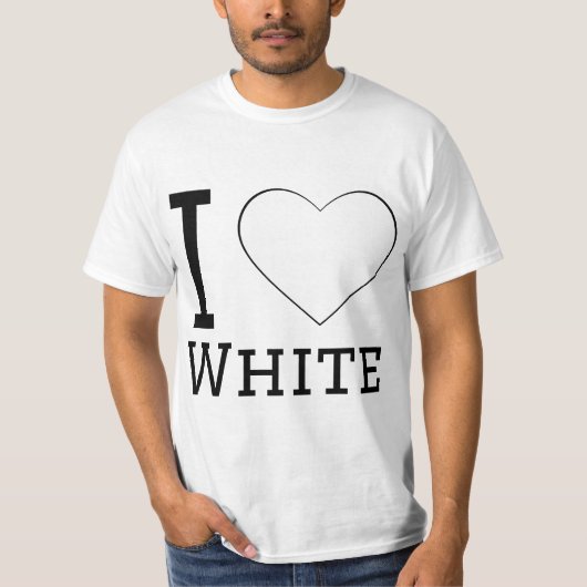 白が好き Tシャツ (正面)