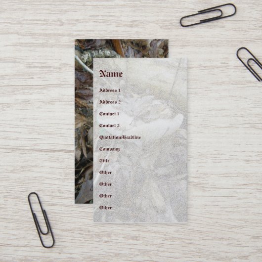 白きのこのコーディネートアイテム名刺 名刺 (正面/裏面インサイチュ)