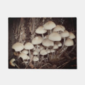 白きのこ群 ドアマット (正面)