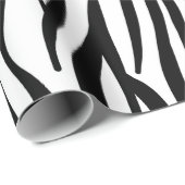 白くおよび黒いシマウマパターン ラッピングペーパー (ロールコーナー)