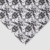 白くおよび黒いダマスク織のティッシュペーパー 薄葉紙 (詳細)