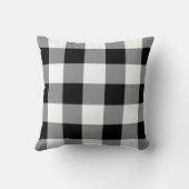 白くおよび黒いバッファローの点検 クッション (裏面)