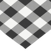 白くおよび黒いバッファローの点検-テーブルのランナー ショートテーブルランナー (コーナー)