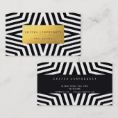 白くおよび黒い星パターンが付いている名刺 名刺 (正面/裏面)