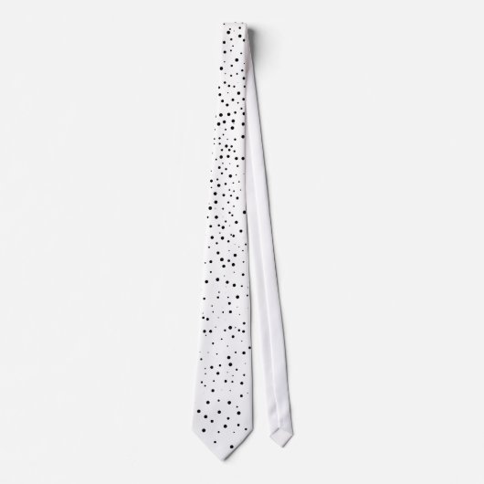 白くおよび黒い点 ネクタイ (正面)