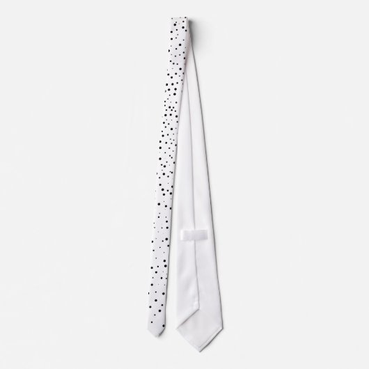 白くおよび黒い点 ネクタイ (裏面)