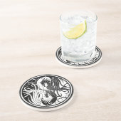 白くおよび黒い陰陽フェニックス コースター (側面)