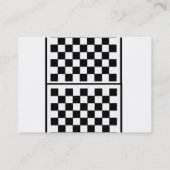 白くおよび黒い飲食業カード 名刺 (裏面)