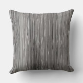 白くおよび黒くストライプのな灰色の水彩画 クッション (裏面)