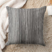 白くおよび黒くストライプのな灰色の水彩画 クッション (ブランケット)