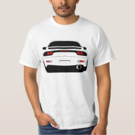 白くか透明のRX7テーマのワイシャツ Tシャツ