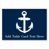 白くか青の航海のないかりの記号 テーブルナンバー (正面)