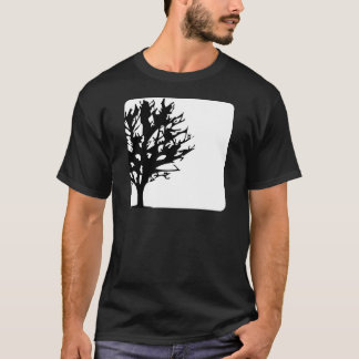 白くか黒い箱の木 Tシャツ