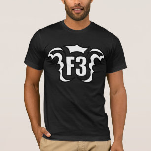 白くか黒いF3 Tシャツ