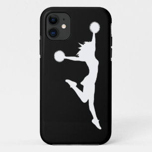 白くか黒いiPhone 5の穹窖の応援1のシルエット iPhone 11 ケース