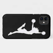 白くか黒いiPhone 5の穹窖の応援1のシルエット Case-Mate iPhoneケース (裏面(横))