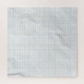 白くしわになった紙青い線 ジグソーパズル (縦)