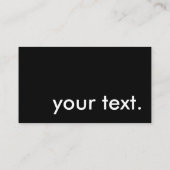 白くて無地の 名刺 (裏面)