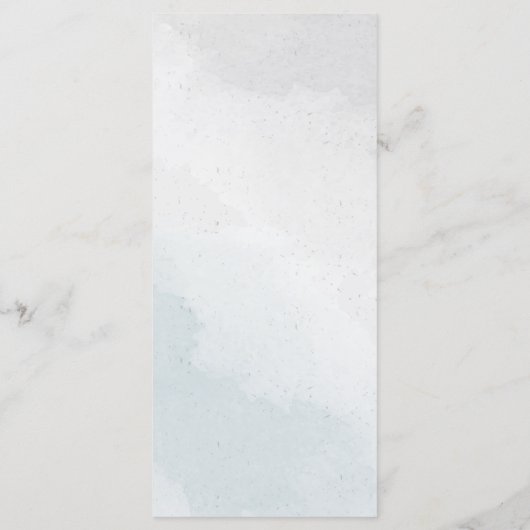 白くほこりっぽい青と海軍の花々緑 メニュー (裏面)