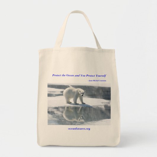 白くまのエコバッグ トートバッグ (正面)