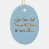 白くまのオーナメントパーソナライズなくまの装飾 セラミックオーナメント (裏面)