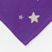 白くまのカブスの星を眺める芸術 フリースブランケット (角)