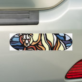 白くまのバンパーステッカーのカナダの野性生物のギフト バンパーステッカー (車上)