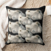 白くまの動物の北極北のかわいいお洒落 クッション (ブランケット)