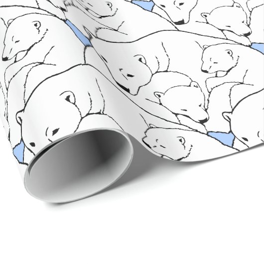 白くまの包装紙の小熊の包装紙 ラッピングペーパー (ロールコーナー)