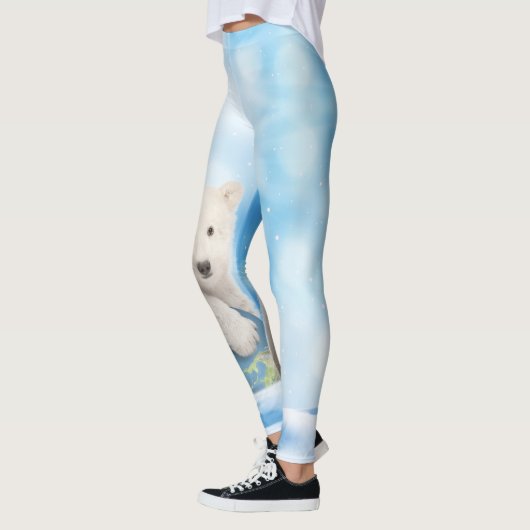 白くまの北極世界のレギンス レギンス (左)