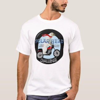 白くまの挑戦オートバイのワイシャツ Tシャツ