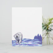 白くまの文房具 レターヘッド (スタンド正面)